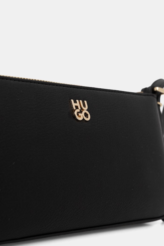 HUGO crossbody kabelka dámska z imitácie kože Neeko PN_Crossb Flat čierna 50563001