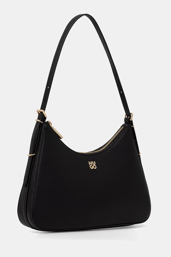 HUGO torebka damska z imitacji skóry Neeko PN_Sh. Bag 50563002 czarny SS26