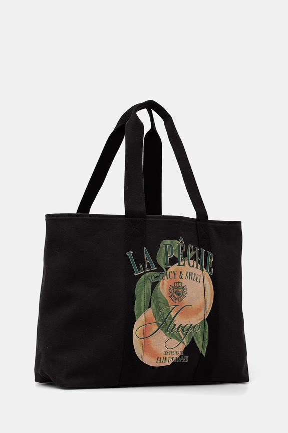 HUGO tote torba za žene Becky CPR_Tote 50563012 crna SS26