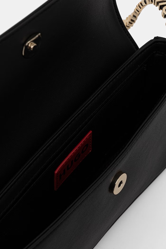 HUGO geantă de damă cu imitație de piele Syndra PL_Sh. Bag 50563033 negru