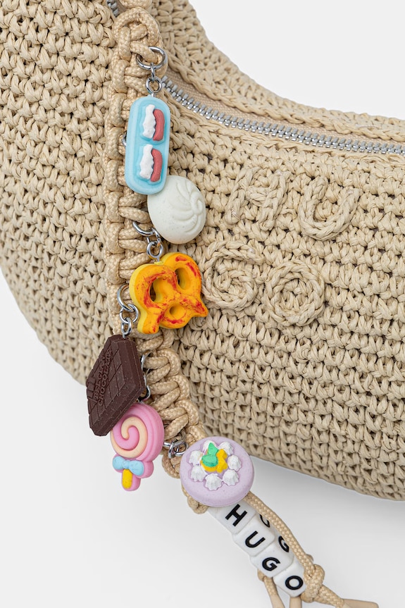 HUGO crescent torbica ženska Zeya_Handbag bež 50563034