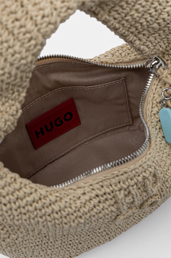 HUGO crescent torbica ženska Zeya_Handbag 50563034 bež