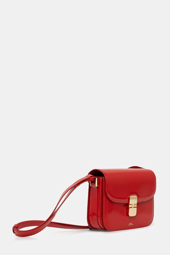 A.P.C. Sac Grace Small torebka damska skórzana PXCBT.F61413 czerwony SS26