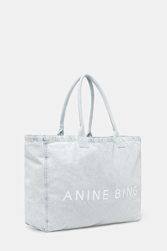Anine Bing LEO DENIM TOTE - LUCID BLUE torebka damska jeansowa A.13.11857.WHD64 niebieski SS26