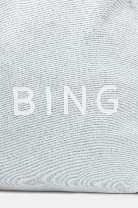 Anine Bing LEO DENIM TOTE - LUCID BLUE torebka damska jeansowa niebieski A.13.11857.WHD64
