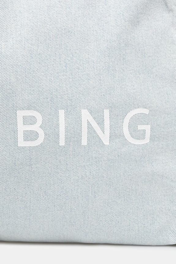 Anine Bing LEO DENIM TOTE - LUCID BLUE torebka damska jeansowa niebieski A.13.11857.WHD64