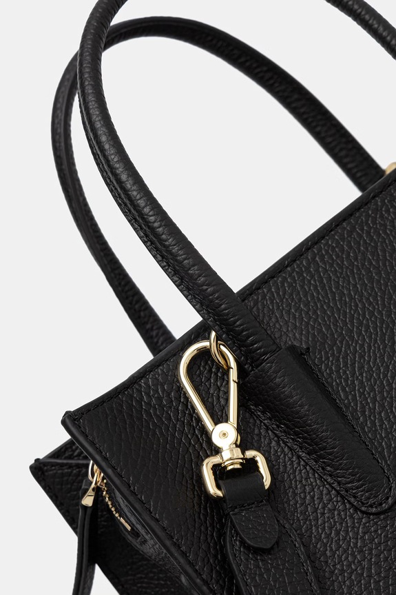 Coccinelle crossbody torba za žene kožna crna E1.UAK.18.01.01