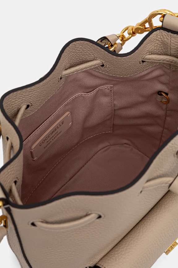 Coccinelle borsa a mano in pelle E1.TFK.23.03.01 beige