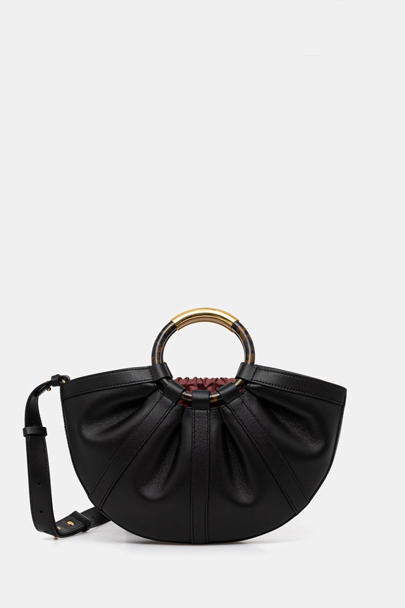 Coccinelle μικρή γυναικεία δερμάτινη τσάντα μαύρο E1.U5A.18.02.01