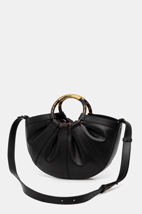 Coccinelle μικρή γυναικεία δερμάτινη τσάντα μαύρο E1.U5A.18.02.01