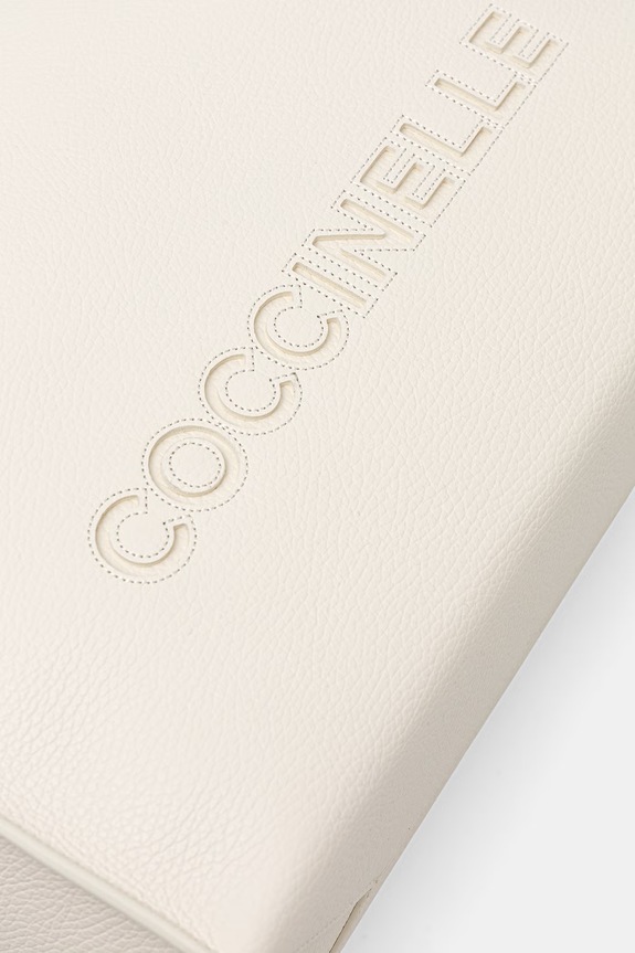 Δερμάτινη τσάντα Coccinelle μπεζ E1.UAK.11.02.01