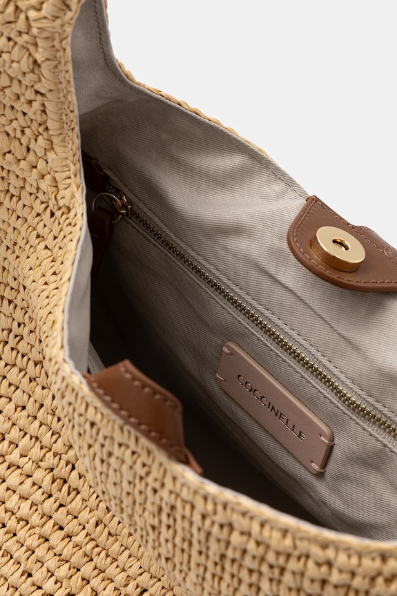 Coccinelle torba plażowa damska E1.UV1.13.01.01 beżowy