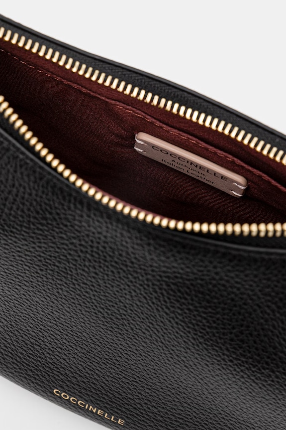 Coccinelle Torebka crossbody damska skórzana E5.U8K.53.01.01 czarny