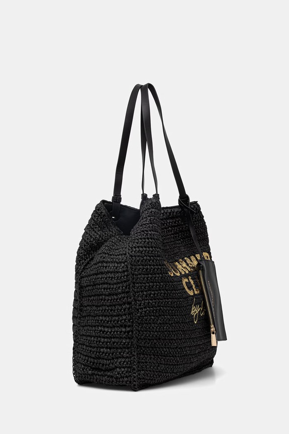 Plážová taška Lola Casademunt LS2604057 čierna SS26