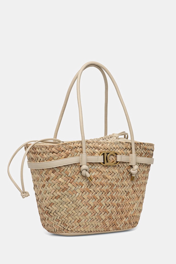 Plážová taška Lola Casademunt LS2604059 béžová SS26