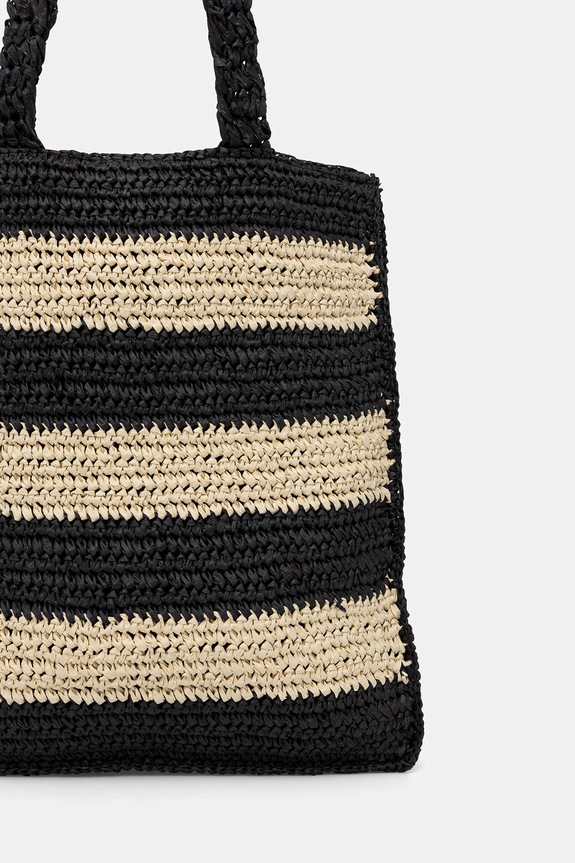 Plážová taška Lola Casademunt LS2604094 čierna SS26
