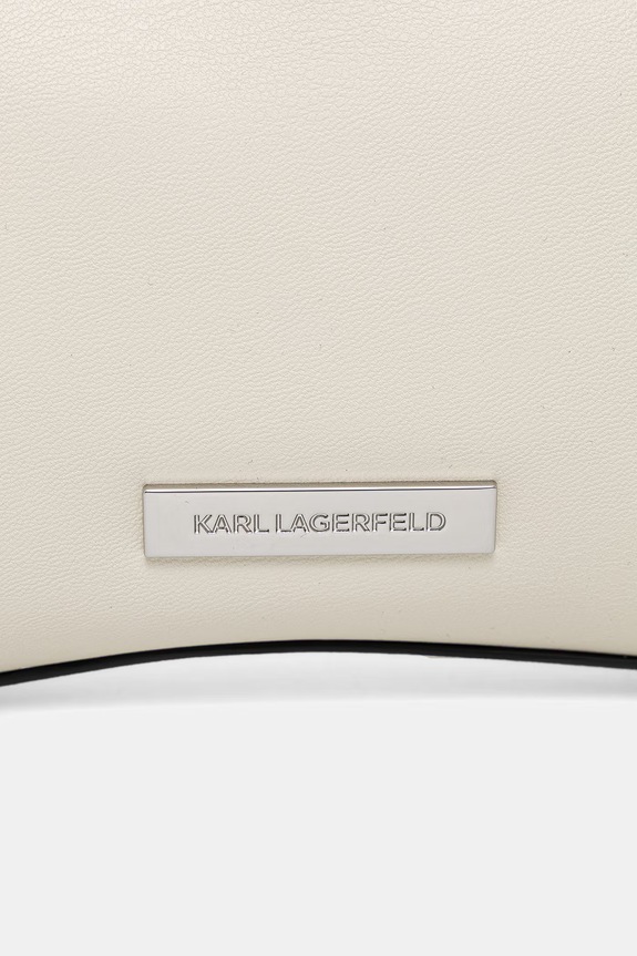 Akcesoria Karl Lagerfeld torebka damska z imitacji skóry IKON B2W30269 beżowy