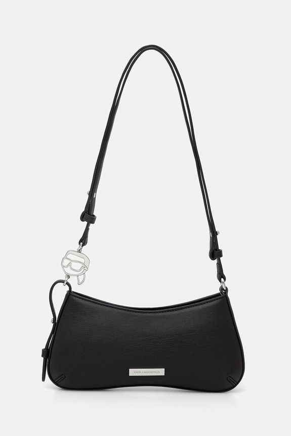 Karl Lagerfeld torebka damska z imitacji skóry IKON czarny B2W30269