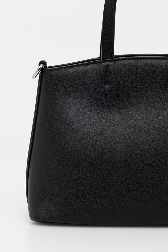 Akcesoria Karl Lagerfeld torebka tote damska z imitacji skóry IKON B2W30058 czarny
