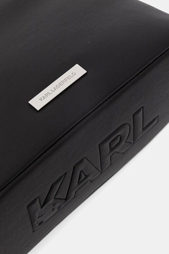 Karl Lagerfeld torebka tote damska z imitacji skóry IKON czarny B2W30058