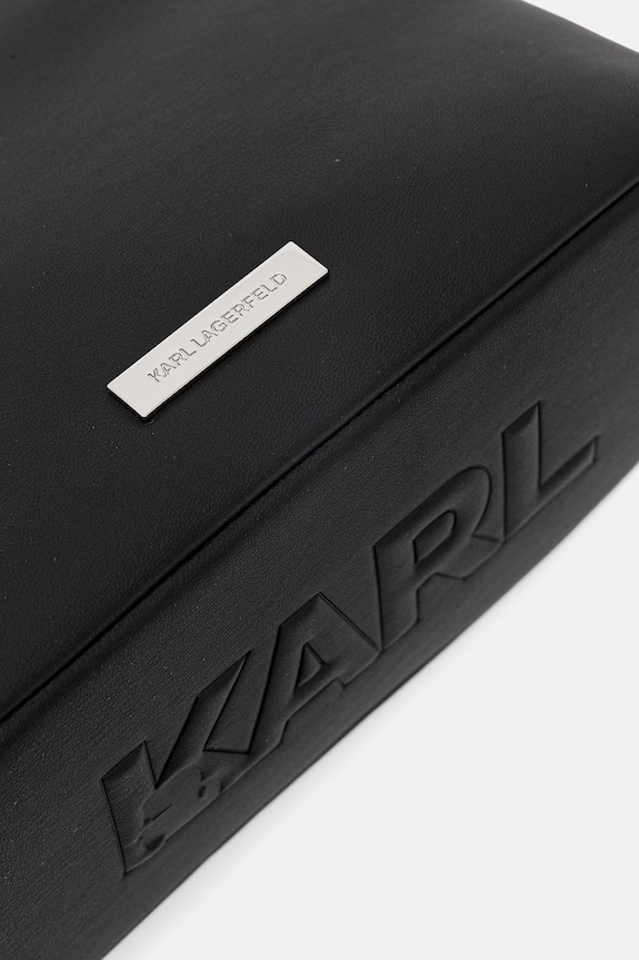 Karl Lagerfeld torebka tote damska z imitacji skóry IKON czarny B2W30058
