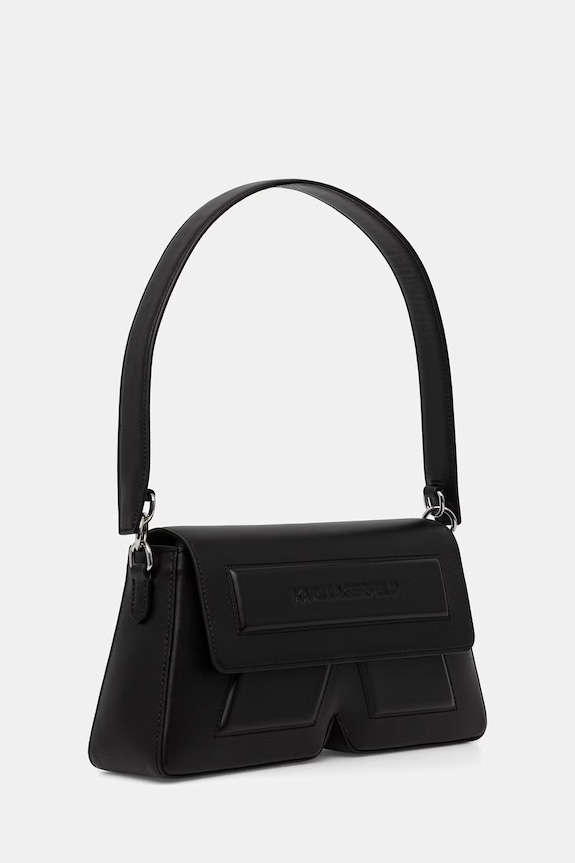 Karl Lagerfeld női műbőr táska IKON/K B2W30262 fekete SS26