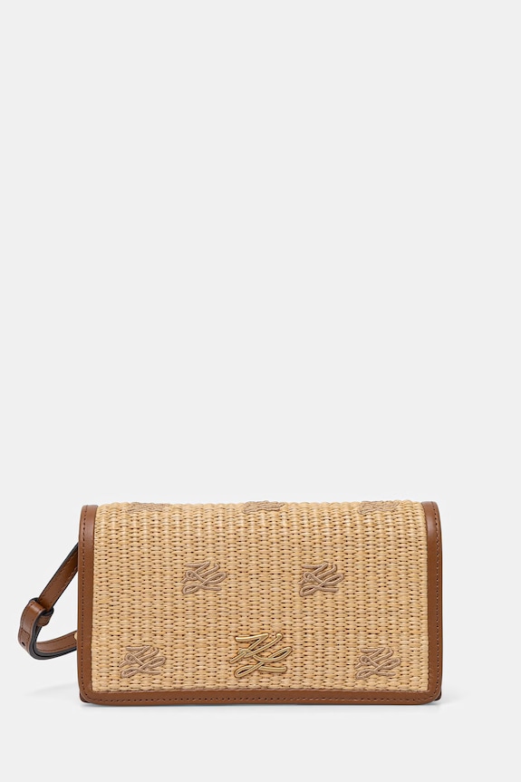 Karl Lagerfeld női bőr Keresztpántos táska K/AUTOGRAPH bézs B2W30270