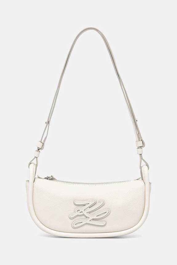 Karl Lagerfeld torebka damska skórzana K/AUTOGRAPH beżowy B2W30235