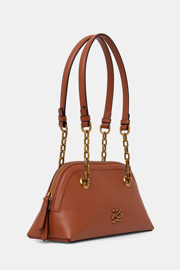 Karl Lagerfeld geantă baguette pentru femei K/AUTOGRAPH B2W30039 maro SS26