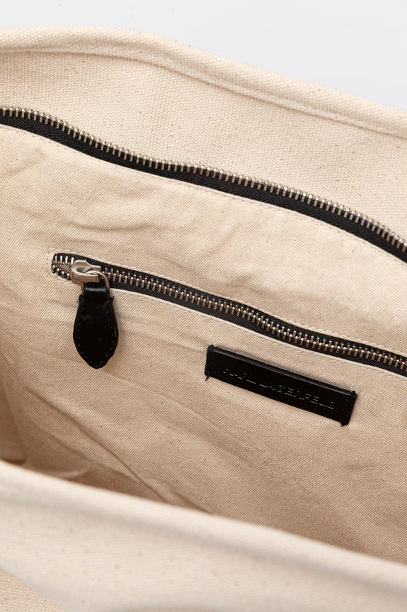 Karl Lagerfeld torebka tote damska bawełniana K/ESSENTIAL B2W50099 beżowy