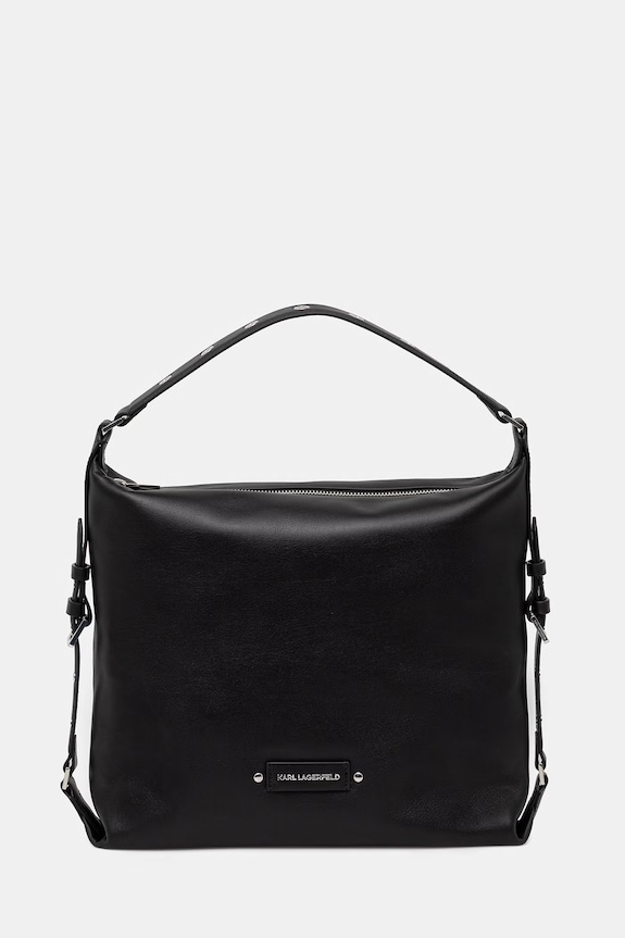 Karl Lagerfeld torebka shopper damska skórzana K/EYELETS czarny B2W30086