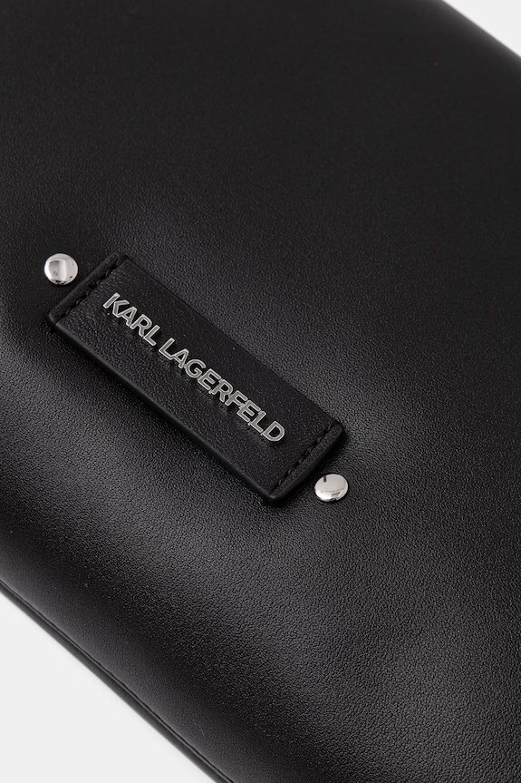 Karl Lagerfeld torebka bagietka damska skórzana K/EYELETS czarny B2W30087