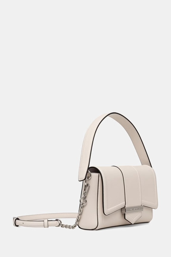 Karl Lagerfeld női bőr keresztpántos táska K/NOVA B2W30098 fehér SS26
