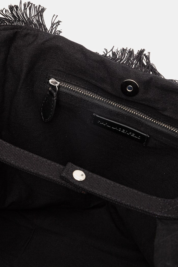Karl Lagerfeld tote bag pentru femei, din bumbac K/RSG B2W50021 negru