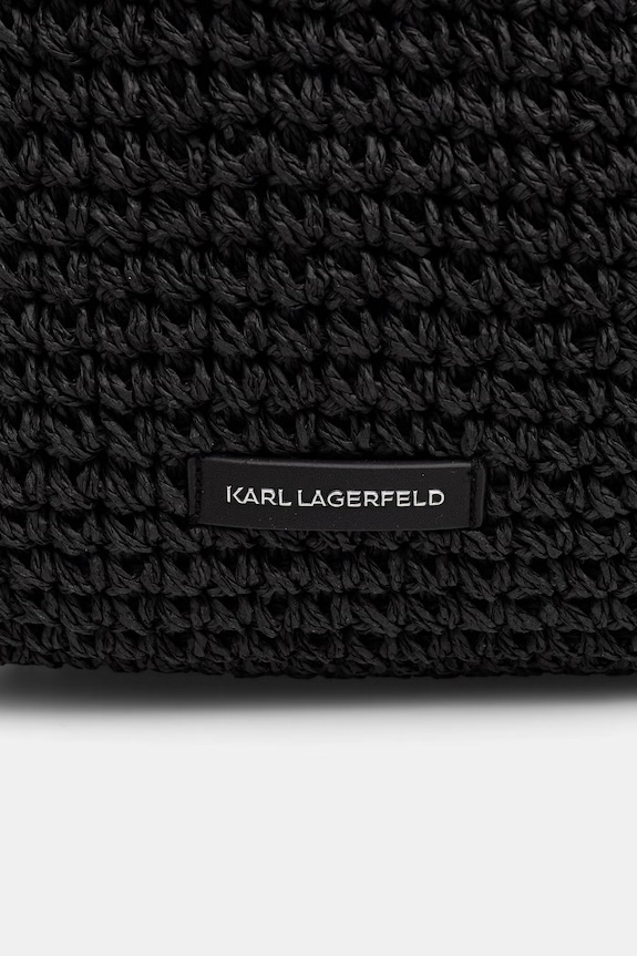 Accesorii Karl Lagerfeld coș pentru femei împletit K/SIGNATURE B2W46073 negru