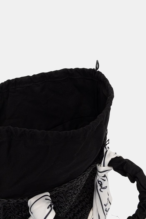 Karl Lagerfeld coș pentru femei împletit K/SIGNATURE B2W46073 negru
