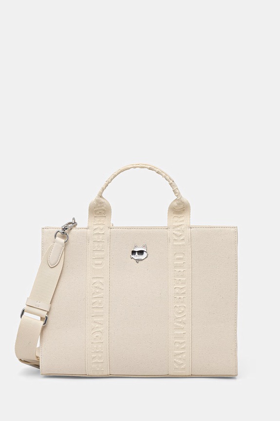 Karl Lagerfeld torebka tote damska IKON beżowy B2W50090