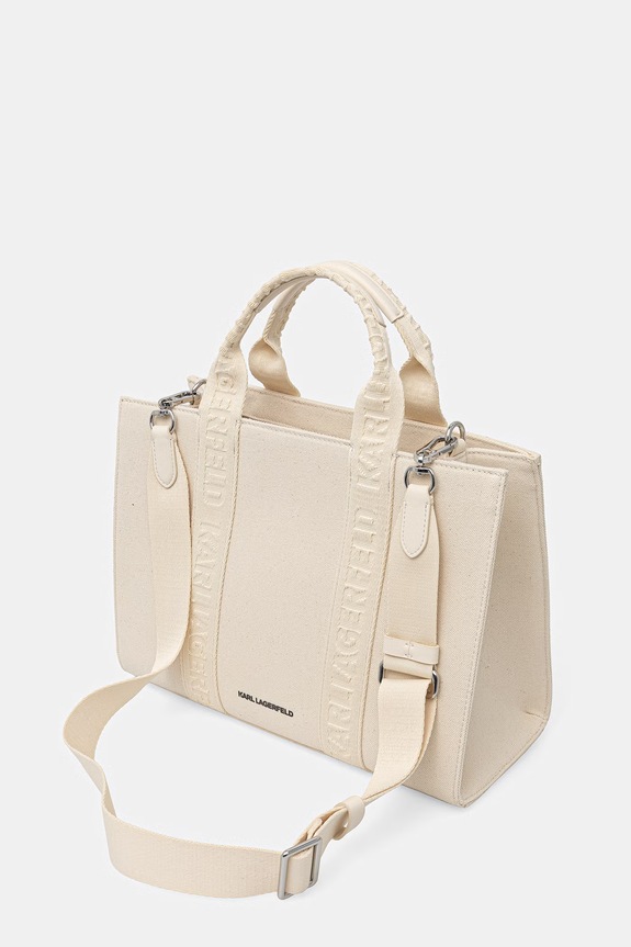 Akcesoria Karl Lagerfeld torebka tote damska IKON B2W50090 beżowy