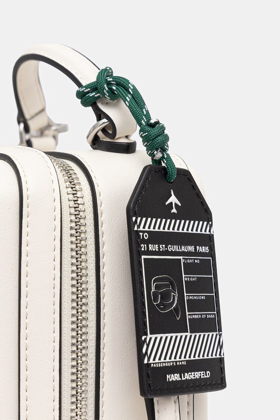 Karl Lagerfeld torebka damska z imitacji skóry IKON beżowy B2W30267