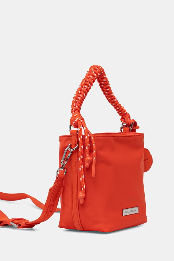 Karl Lagerfeld geantă crossbody pentru femei IKON B2W30242 portocaliu SS26