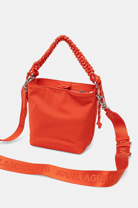 Accesorii Karl Lagerfeld geantă crossbody pentru femei IKON B2W30242 portocaliu