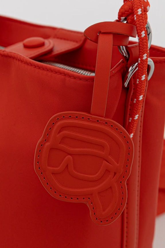 Karl Lagerfeld geantă crossbody pentru femei IKON B2W30242 portocaliu