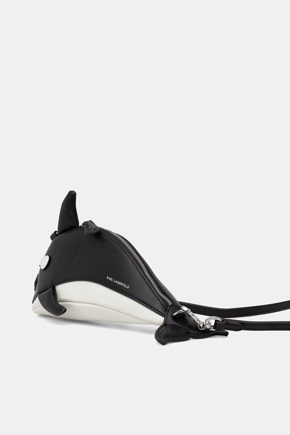 Karl Lagerfeld női műbőr táska IKON B2W30178 fekete SS26