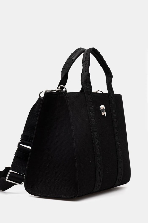 Karl Lagerfeld torebka tote damska IKON B2W50103 czarny SS26