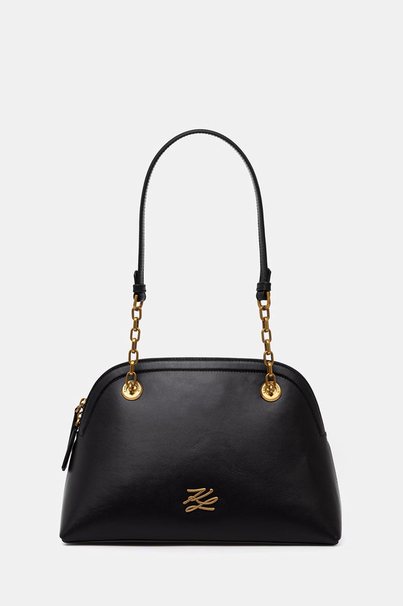 Karl Lagerfeld torebka damska skórzana K/AUTOGRAPH czarny B2W30038