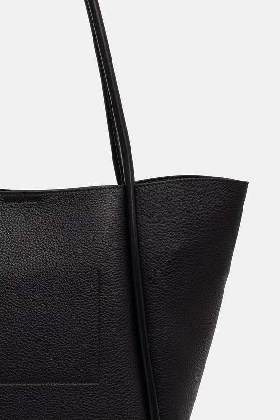Doplnky Karl Lagerfeld kabelka typu shopper dámska kožená K/AUTOGRAPH B2W30051 čierna