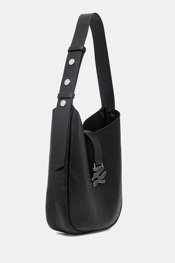 Karl Lagerfeld torebka damska skórzana K/AUTOGRAPH B2W30259 czarny SS26