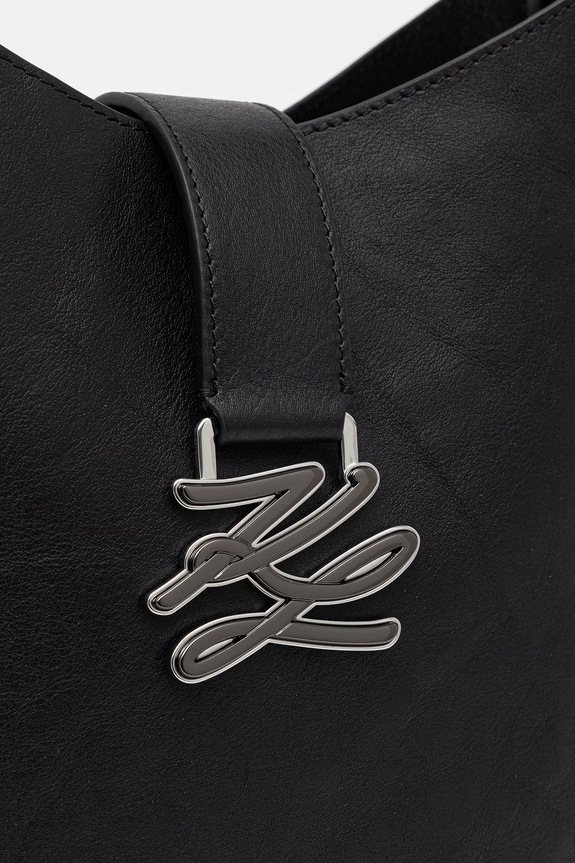 Karl Lagerfeld torebka damska skórzana K/AUTOGRAPH czarny B2W30259