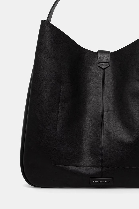 Accesorii Karl Lagerfeld geantă de damă din piele K/AUTOGRAPH B2W30263 negru