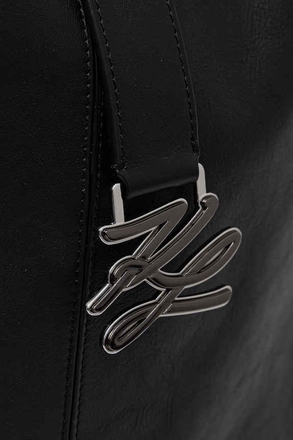 Karl Lagerfeld geantă de damă din piele K/AUTOGRAPH B2W30263 negru